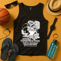 Cookd Construction Call Us Anytime 213 340 4039 Flush Your Problems Away Tank Top