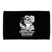 Cookd Construction Call Us Anytime 213 340 4039 Flush Your Problems Away Microfiber Hand Towel