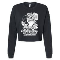 Cookd Construction Call Us Anytime 213 340 4039 Flush Your Problems Away Cropped Pullover Crew