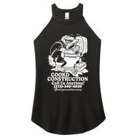 Cookd Construction Call Us Anytime 213 340 4039 Flush Your Problems Away Women's Perfect Tri Rocker Tank
