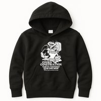 Cookd Construction Call Us Anytime 213 340 4039 Flush Your Problems Away Kids Hoodie