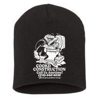 Cookd Construction Call Us Anytime 213 340 4039 Flush Your Problems Away Short Acrylic Beanie