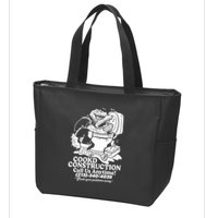 Cookd Construction Call Us Anytime 213 340 4039 Flush Your Problems Away Zip Tote Bag