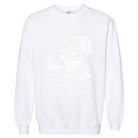 Cookd Construction Call Us Anytime 213 340 4039 Flush Your Problems Away Garment-Dyed Sweatshirt