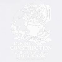 Cookd Construction Call Us Anytime 213 340 4039 Flush Your Problems Away Garment-Dyed Sweatshirt