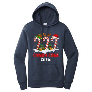 Candy Cane Crew Christmas Funny Family Matching Pajamas Women's Pullover Hoodie