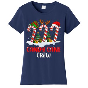 Candy Cane Crew Christmas Funny Family Matching Pajamas Women's T-Shirt