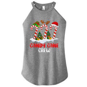 Candy Cane Crew Christmas Funny Family Matching Pajamas Women's Perfect Tri Rocker Tank