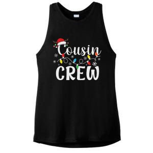 Cousin Crew Christmas Cousins Christmas Matching Family Ladies PosiCharge Tri-Blend Wicking Tank