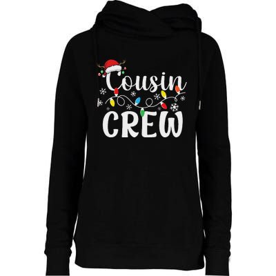 Cousin Crew Christmas Cousins Christmas Matching Family Womens Funnel Neck Pullover Hood