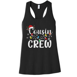 Cousin Crew Christmas Cousins Christmas Matching Family Women's Racerback Tank