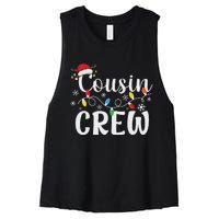 Cousin Crew Christmas Cousins Christmas Matching Family Women's Racerback Cropped Tank