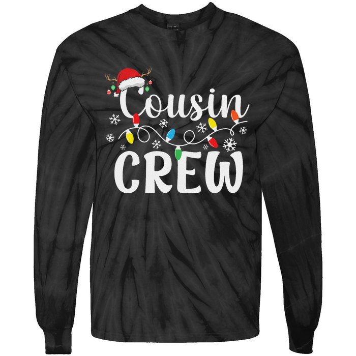 Cousin Crew Christmas Cousins Christmas Matching Family Tie-Dye Long Sleeve Shirt