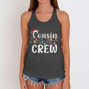 Cousin Crew Christmas Cousins Christmas Matching Family Women's Knotted Racerback Tank