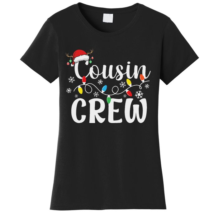 Cousin Crew Christmas Cousins Christmas Matching Family Women's T-Shirt