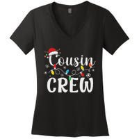 Cousin Crew Christmas Cousins Christmas Matching Family Women's V-Neck T-Shirt