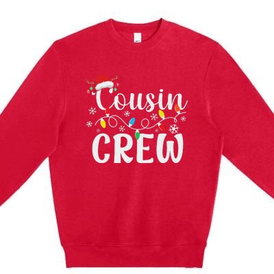 Cousin Crew Christmas Cousins Christmas Matching Family Premium Crewneck Sweatshirt