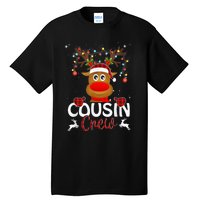 Cousin Crew Christmas Reindeer Santa Hat Matching Pajama Tall T-Shirt