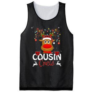 Cousin Crew Christmas Reindeer Santa Hat Matching Pajama Mesh Reversible Basketball Jersey Tank