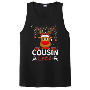 Cousin Crew Christmas Reindeer Santa Hat Matching Pajama PosiCharge Competitor Tank