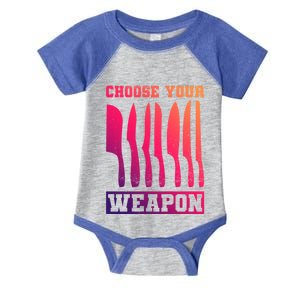 Cooking Chefs Choose Your Weapon Sous Chefs Cooking Chefs Gift Infant Baby Jersey Bodysuit