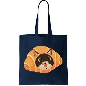 Croissant Cat Tote Bag