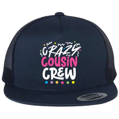 Crazy Cousin Crew Pink Gift Flat Bill Trucker Hat