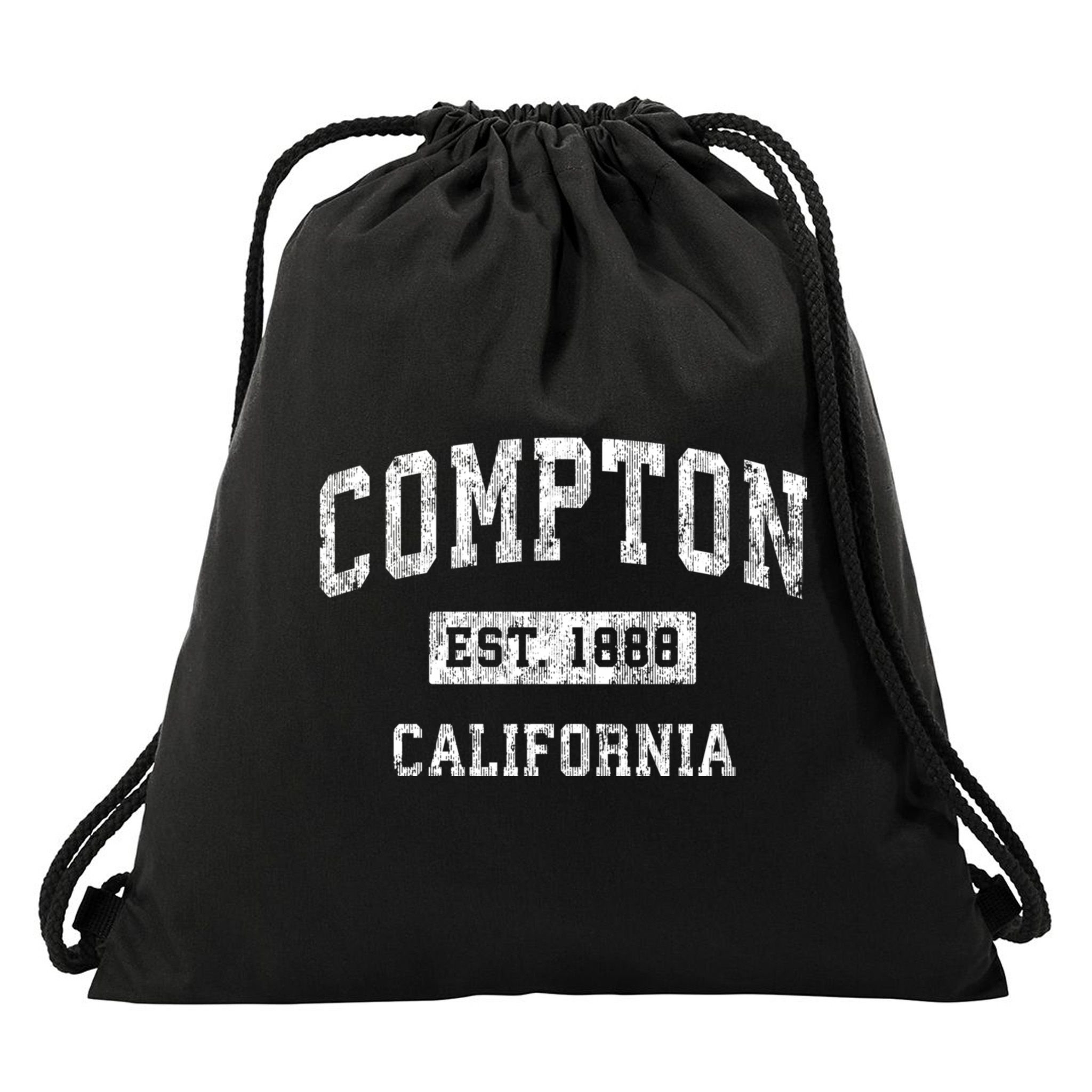 Compton California Ca Vintage Sports Drawstring Bag