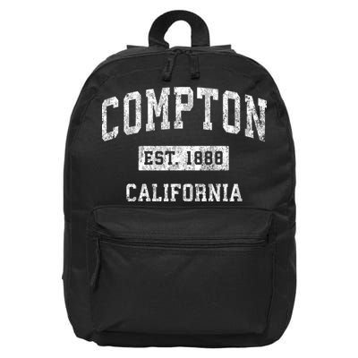 Compton California Ca Vintage Sports 16 in Basic Backpack