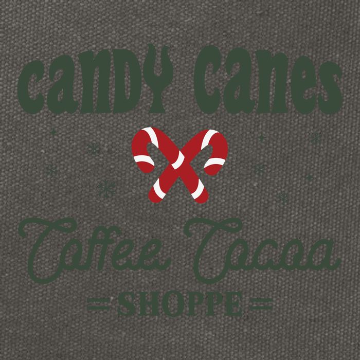 Candy Canes Cotton Canvas Backpack