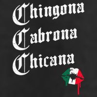 Chingona Cabrona Chicana K.iss Funny Mexican 7 Panel Mesh Trucker Snapback Hat