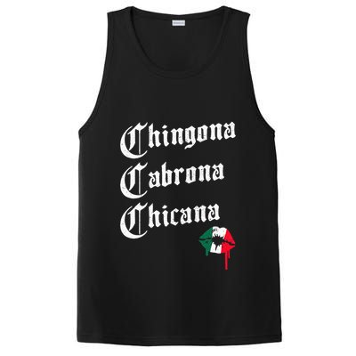Chingona Cabrona Chicana K.iss Funny Mexican PosiCharge Competitor Tank