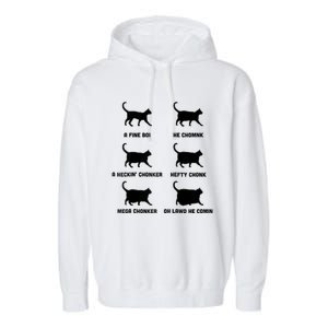 Chonk Cat Chart Garment-Dyed Fleece Hoodie