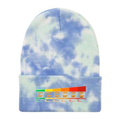 Chonk Chart Cat Tie Dye 12in Knit Beanie