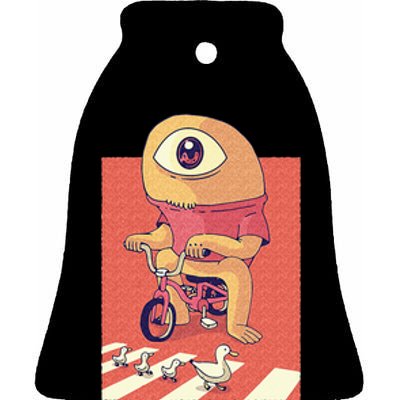 Cycologist Cyclist Cycling Bike Biking Biker Bicycle Ceramic Bell Ornament