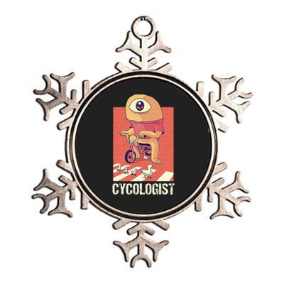 Cycologist Cyclist Cycling Bike Biking Biker Bicycle Metallic Star Ornament