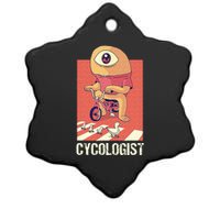 Cycologist Cyclist Cycling Bike Biking Biker Bicycle Ceramic Star Ornament