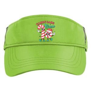 Christmas Candy Cane Crew Cute Matching Family Adult Drive Performance Visor