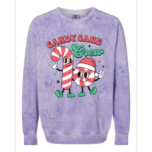 Christmas Candy Cane Crew Cute Matching Family Colorblast Crewneck Sweatshirt