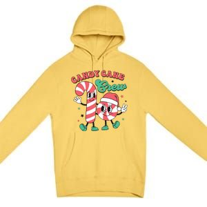 Christmas Candy Cane Crew Cute Matching Family Premium Pullover Hoodie