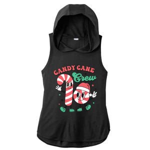 Christmas Candy Cane Crew Cute Matching Family Ladies PosiCharge Tri-Blend Wicking Draft Hoodie Tank