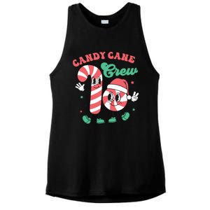 Christmas Candy Cane Crew Cute Matching Family Ladies PosiCharge Tri-Blend Wicking Tank