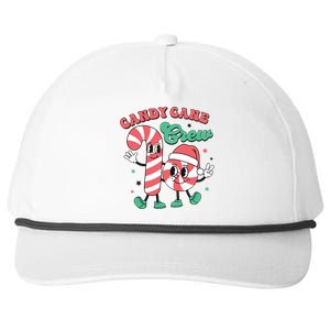 Christmas Candy Cane Crew Cute Matching Family Snapback Five-Panel Rope Hat