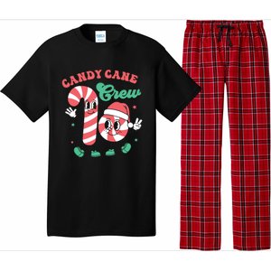 Christmas Candy Cane Crew Cute Matching Family Pajama Set