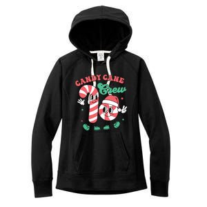 Christmas Candy Cane Crew Cute Matching Family Women's Fleece Hoodie