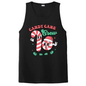 Christmas Candy Cane Crew Cute Matching Family PosiCharge Competitor Tank