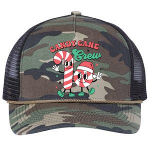 Christmas Candy Cane Crew Cute Matching Family Retro Rope Trucker Hat Cap