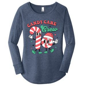 Christmas Candy Cane Crew Cute Matching Family Women's Perfect Tri Tunic Long Sleeve Shirt