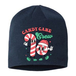 Christmas Candy Cane Crew Cute Matching Family Sustainable Beanie