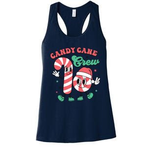 Christmas Candy Cane Crew Cute Matching Family Women's Racerback Tank